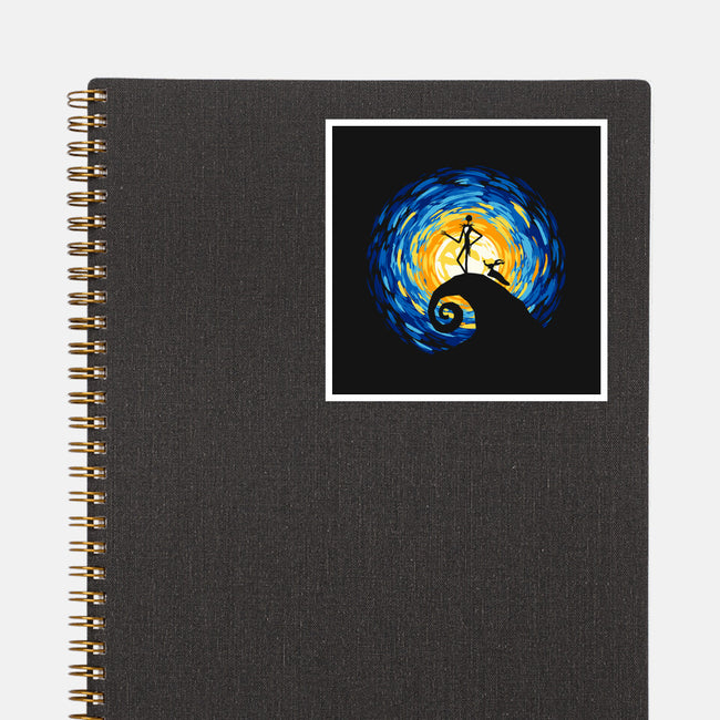 Jacks Starry Nightmare-None-Glossy-Sticker-rocketman_art