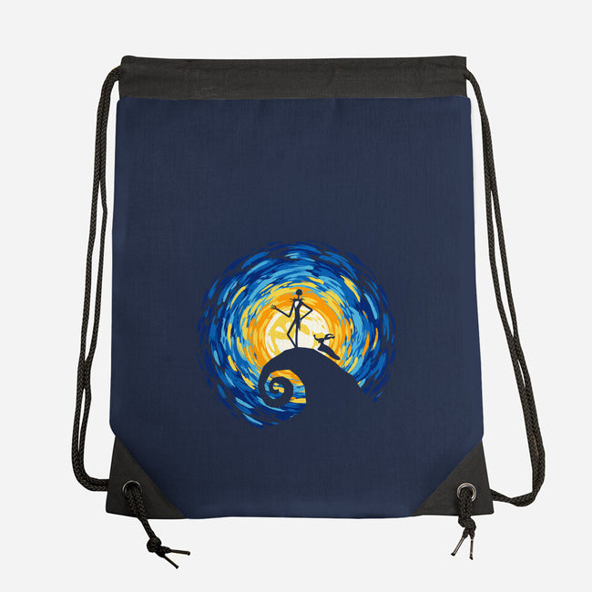 Jacks Starry Nightmare-None-Drawstring-Bag-rocketman_art