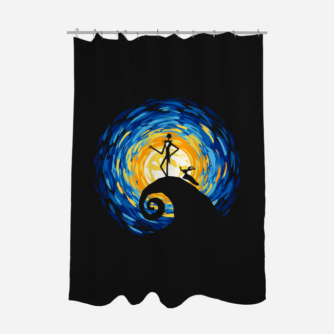 Jacks Starry Nightmare-None-Polyester-Shower Curtain-rocketman_art