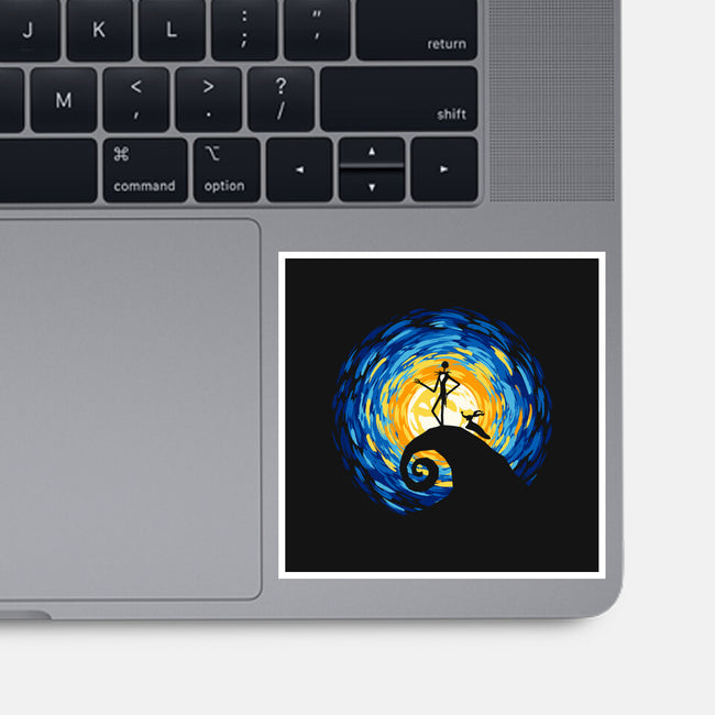 Jacks Starry Nightmare-None-Glossy-Sticker-rocketman_art