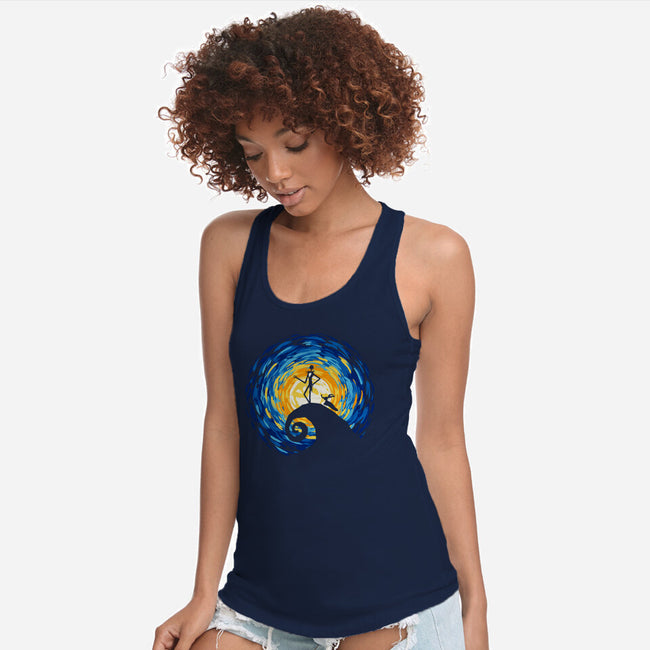 Jacks Starry Nightmare-Womens-Racerback-Tank-rocketman_art