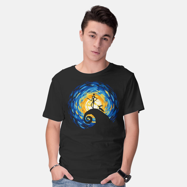 Jacks Starry Nightmare-Mens-Basic-Tee-rocketman_art