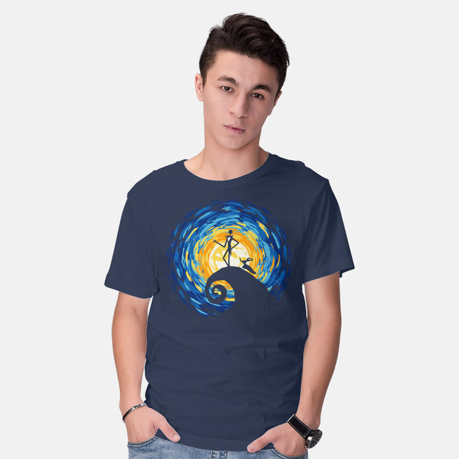 Jacks Starry Nightmare-Mens-Basic-Tee-rocketman_art