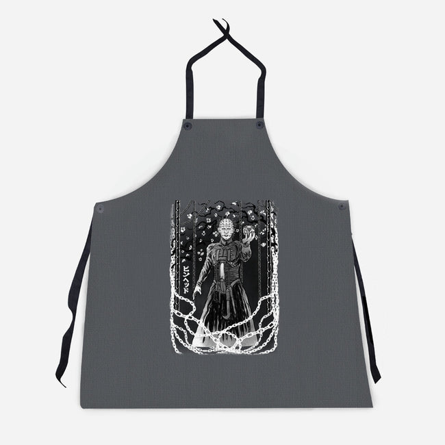 Hell Priest Sumi-E-Unisex-Kitchen-Apron-Astrobot Invention