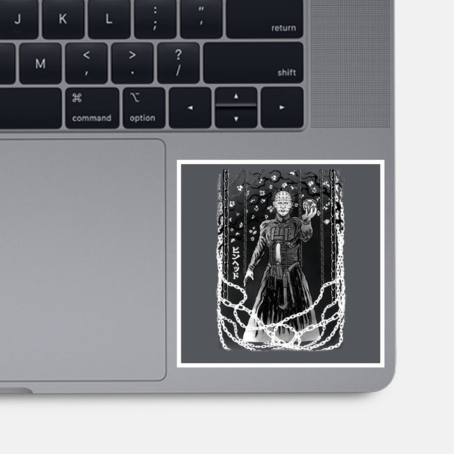 Hell Priest Sumi-E-None-Glossy-Sticker-Astrobot Invention