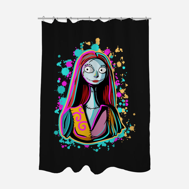 Neon Sally-None-Polyester-Shower Curtain-nickzzarto