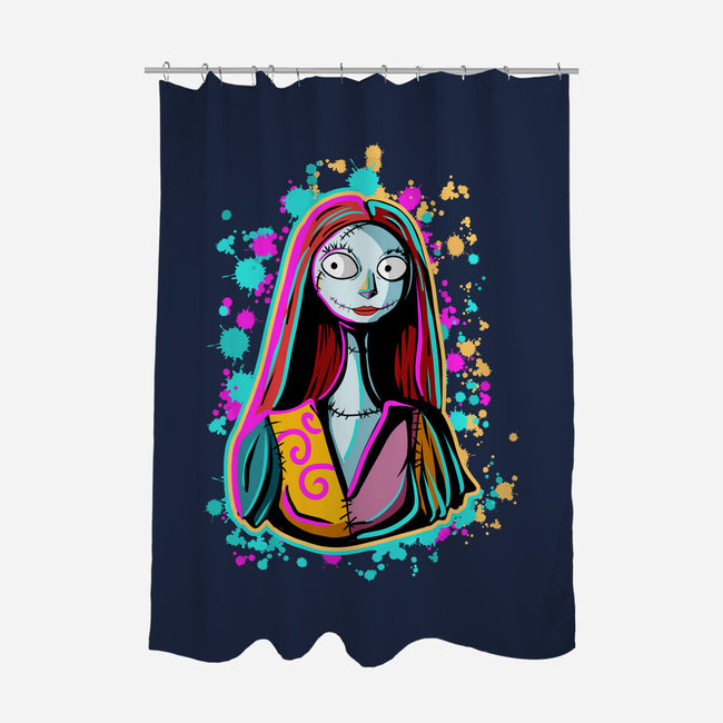Neon Sally-None-Polyester-Shower Curtain-nickzzarto