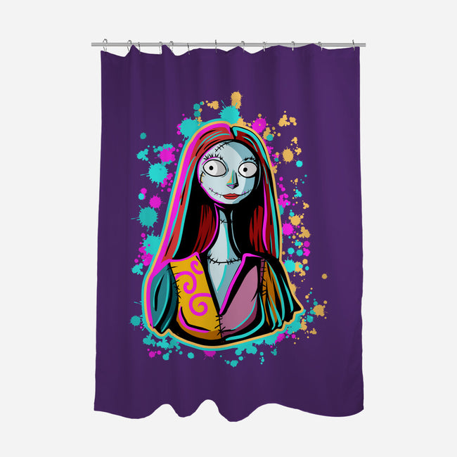 Neon Sally-None-Polyester-Shower Curtain-nickzzarto