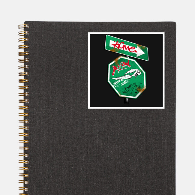 The Runner Sign-None-Glossy-Sticker-spoilerinc