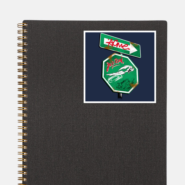 The Runner Sign-None-Glossy-Sticker-spoilerinc