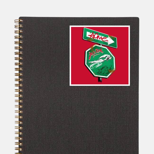 The Runner Sign-None-Glossy-Sticker-spoilerinc