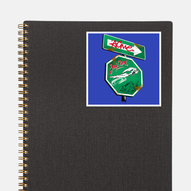 The Runner Sign-None-Glossy-Sticker-spoilerinc