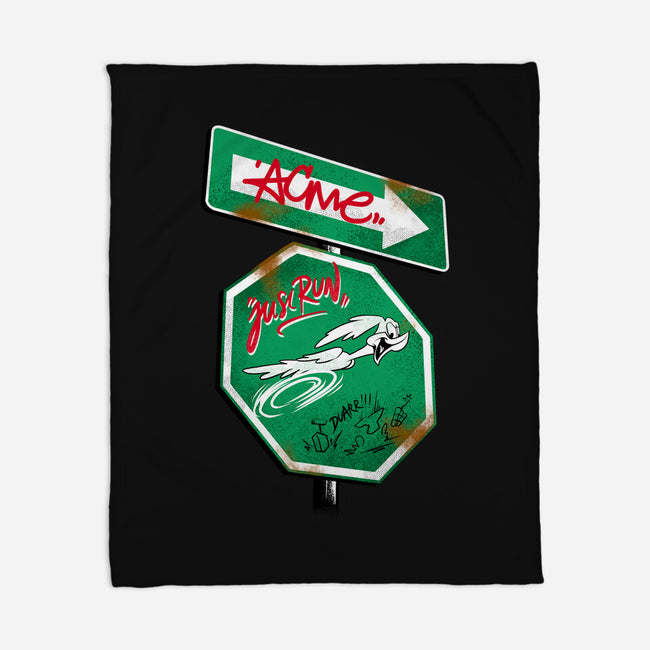 The Runner Sign-None-Fleece-Blanket-spoilerinc