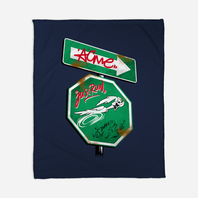 The Runner Sign-None-Fleece-Blanket-spoilerinc