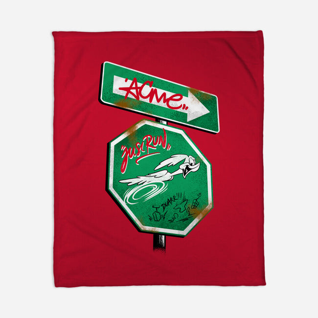 The Runner Sign-None-Fleece-Blanket-spoilerinc