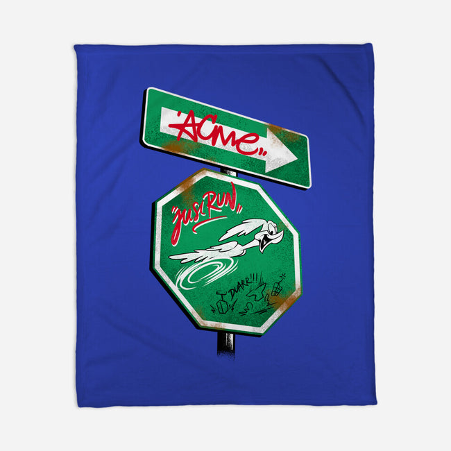 The Runner Sign-None-Fleece-Blanket-spoilerinc