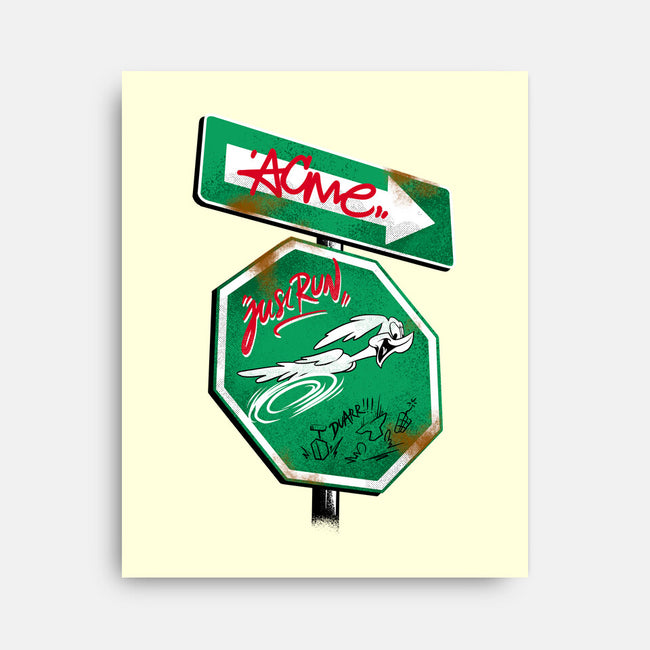 The Runner Sign-None-Stretched-Canvas-spoilerinc