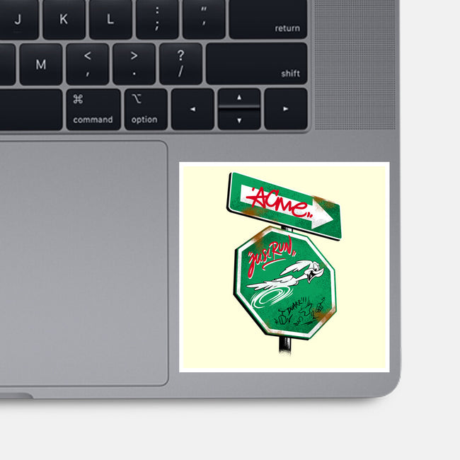 The Runner Sign-None-Glossy-Sticker-spoilerinc