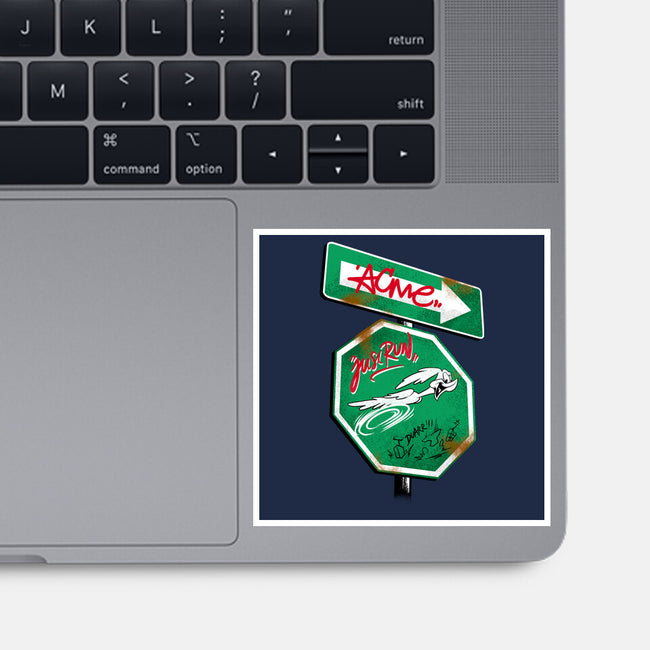 The Runner Sign-None-Glossy-Sticker-spoilerinc