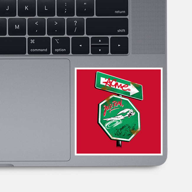 The Runner Sign-None-Glossy-Sticker-spoilerinc