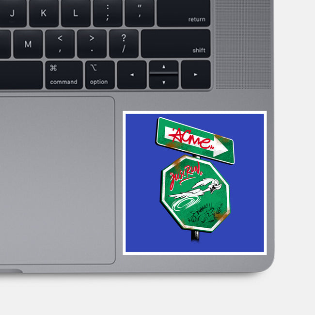 The Runner Sign-None-Glossy-Sticker-spoilerinc