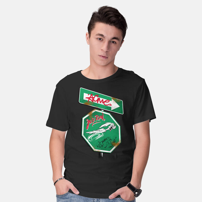 The Runner Sign-Mens-Basic-Tee-spoilerinc
