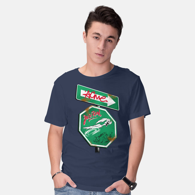The Runner Sign-Mens-Basic-Tee-spoilerinc