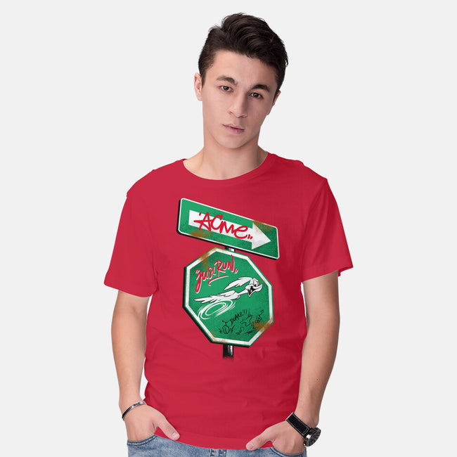 The Runner Sign-Mens-Basic-Tee-spoilerinc