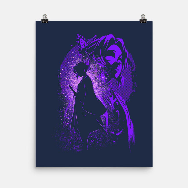 Shinobu Silhouette-None-Matte-Poster-Badbone Collections