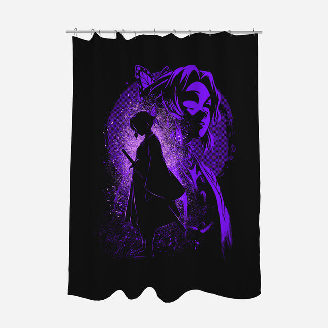 Shinobu Silhouette-None-Polyester-Shower Curtain-Badbone Collections