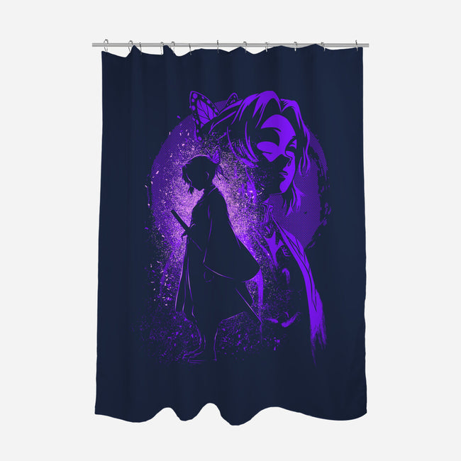 Shinobu Silhouette-None-Polyester-Shower Curtain-Badbone Collections