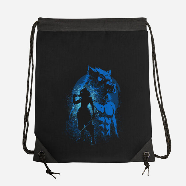 Inosuke Silhouette-None-Drawstring-Bag-Badbone Collections