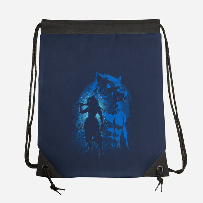 Inosuke Silhouette-None-Drawstring-Bag-Badbone Collections