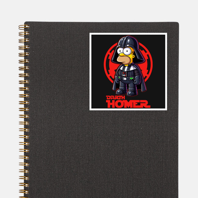 Darth Homer-None-Glossy-Sticker-Skullmate