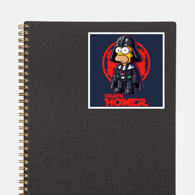 Darth Homer-None-Glossy-Sticker-Skullmate