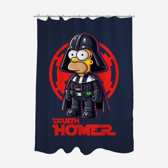 Darth Homer-None-Polyester-Shower Curtain-Skullmate