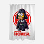 Darth Homer-None-Polyester-Shower Curtain-Skullmate