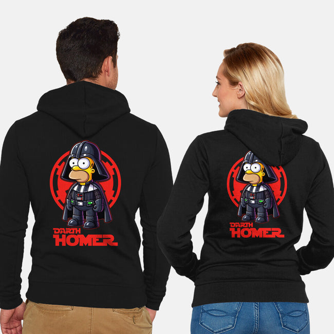 Darth Homer-Unisex-Zip-Up-Sweatshirt-Skullmate