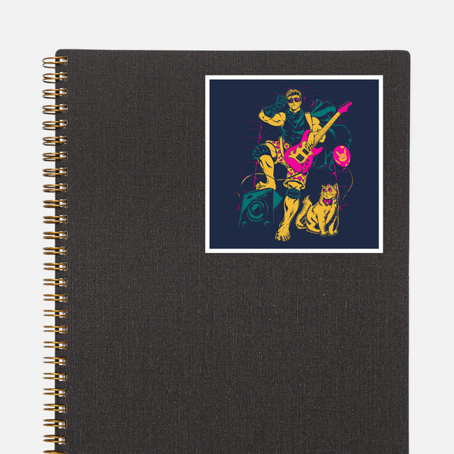 Carl Rock N Roll-None-Glossy-Sticker-TeeTwist