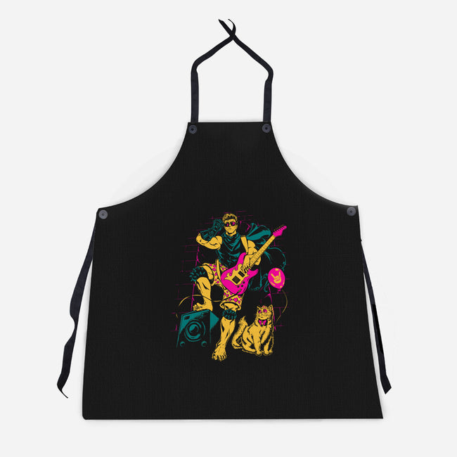 Carl Rock N Roll-Unisex-Kitchen-Apron-TeeTwist