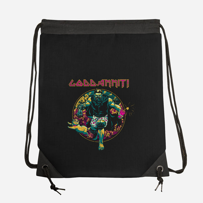 God Dammit-None-Drawstring-Bag-TeeTwist