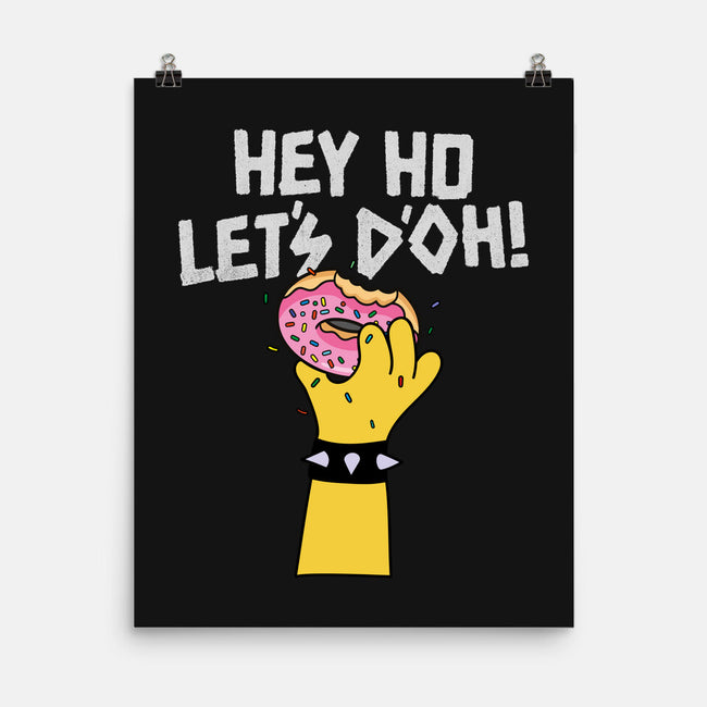 Hey Ho Let's D'Oh-None-Matte-Poster-OPIPPI