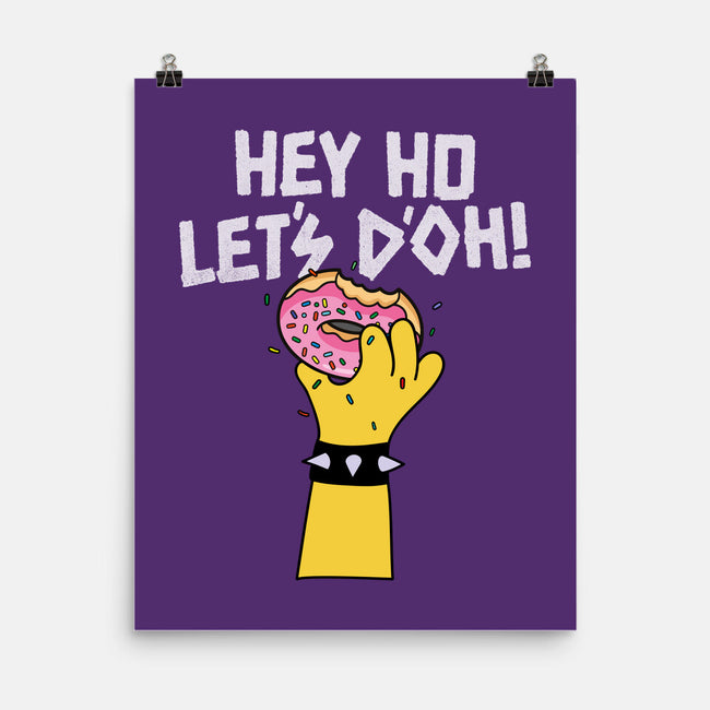 Hey Ho Let's D'Oh-None-Matte-Poster-OPIPPI
