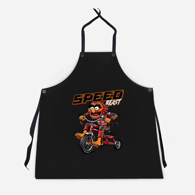 Speed Beast-Unisex-Kitchen-Apron-OPIPPI