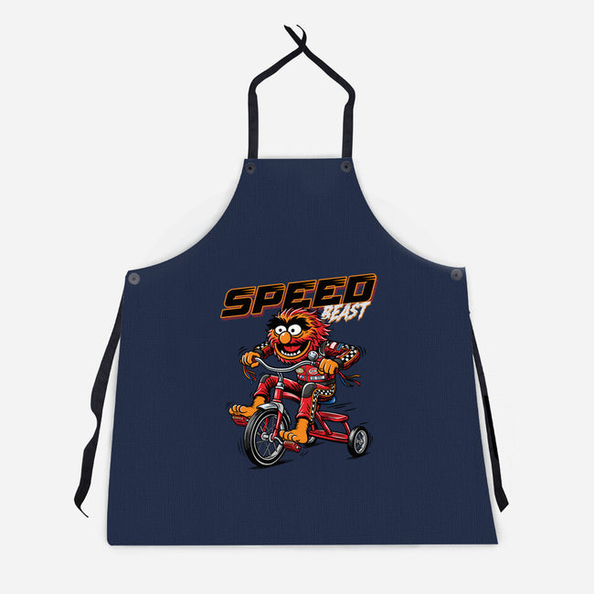 Speed Beast-Unisex-Kitchen-Apron-OPIPPI