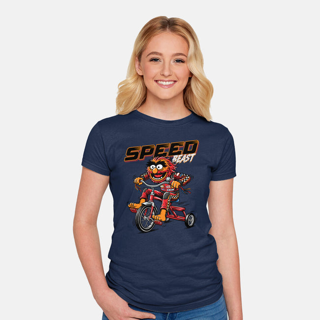 Speed Beast-Womens-Fitted-Tee-OPIPPI