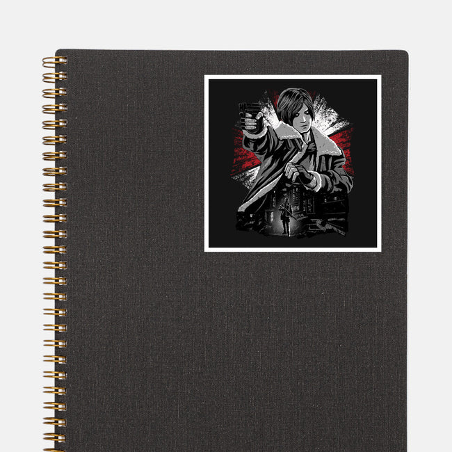 Cop Zombie Hunter-None-Glossy-Sticker-rmatix