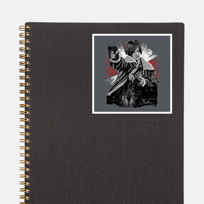 Cop Zombie Hunter-None-Glossy-Sticker-rmatix