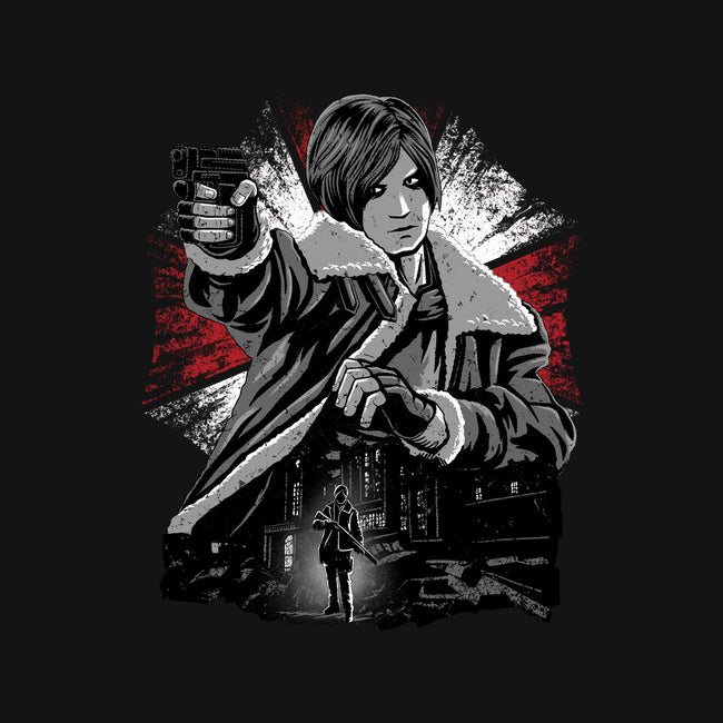 Cop Zombie Hunter-None-Polyester-Shower Curtain-rmatix