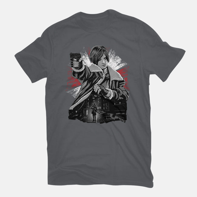 Cop Zombie Hunter-Womens-Basic-Tee-rmatix